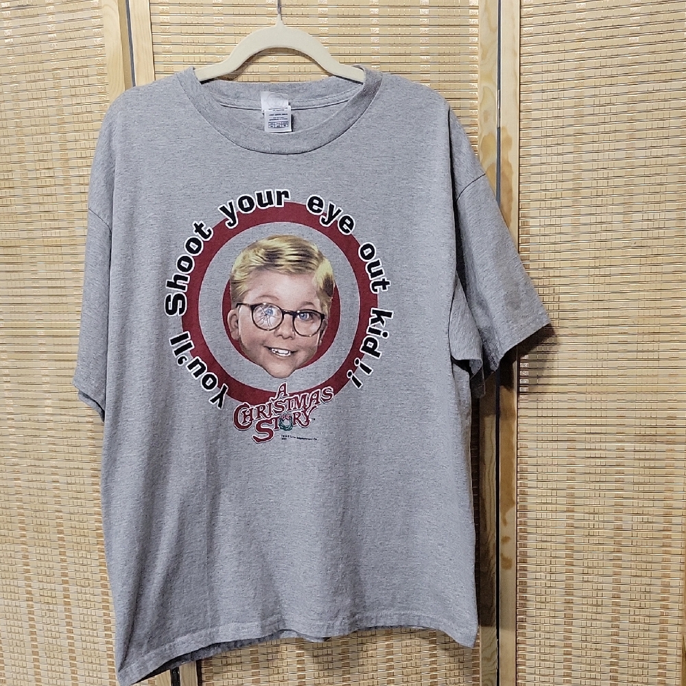 💰Delta - A Christmas Story Graphic Tee - Men's XL - Gray